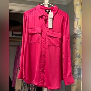 Renuar R5952 Woven LSLV Blouse w/ Pkts